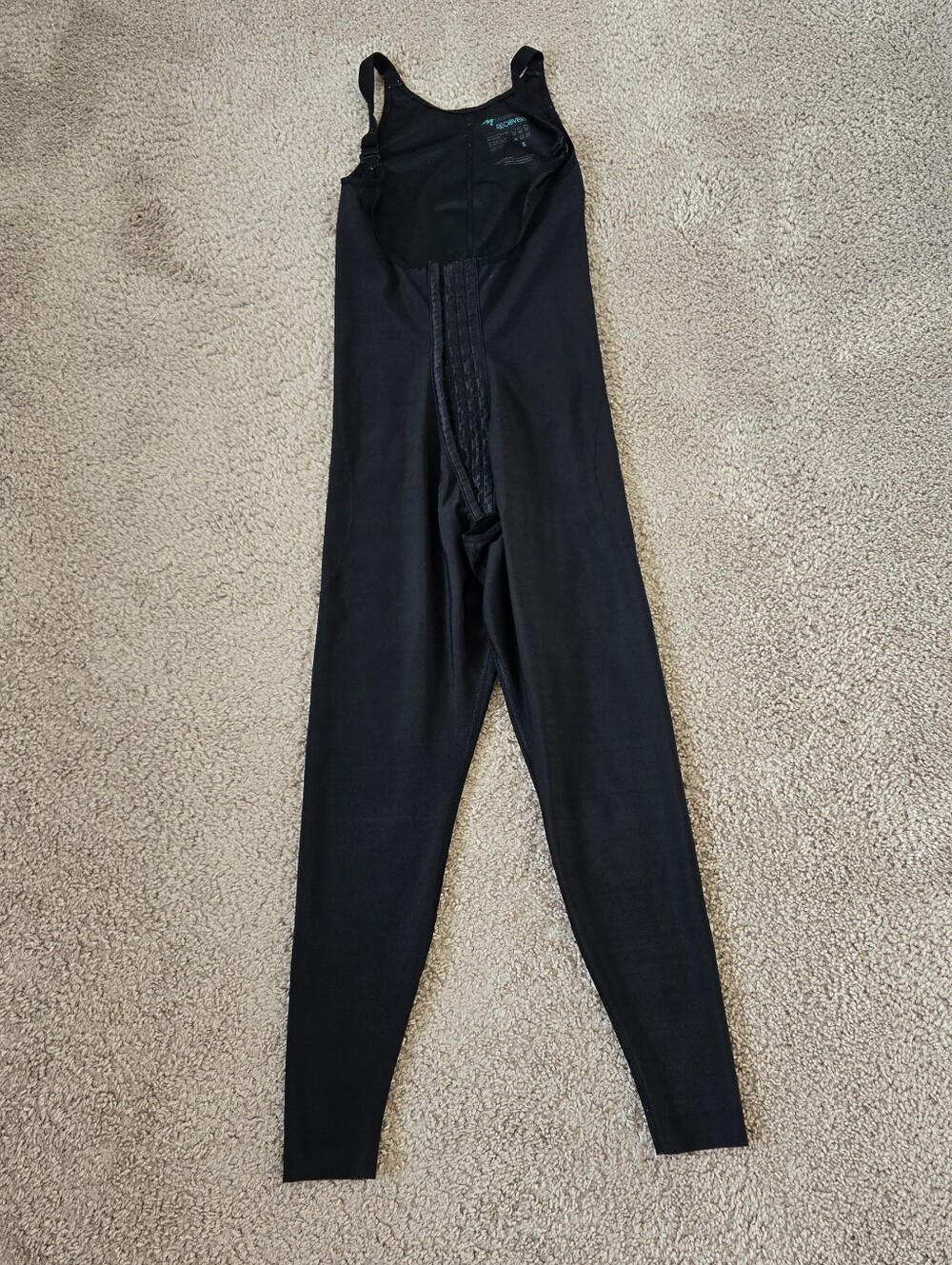 Marena Recovery Compressionn Overalls Pants One Piece Sz Small Adjustable Black
